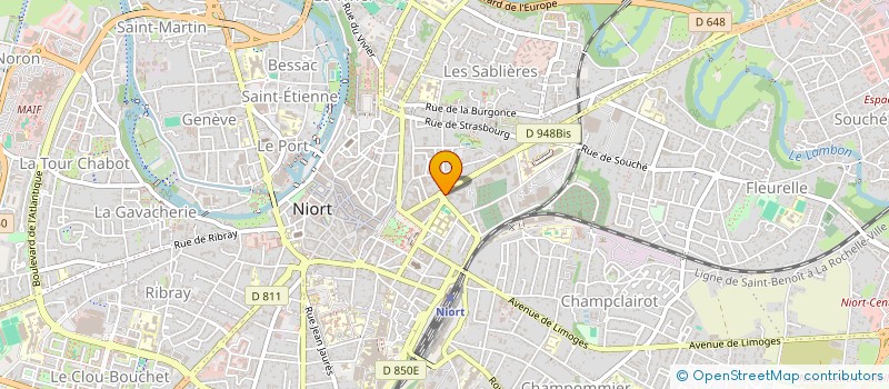 localisation de l'entreprise BH NIORT à NIORT