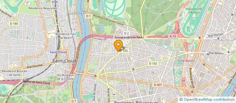 localisation de l'entreprise BH PARTNERS à BOULOGNE-BILLANCOURT