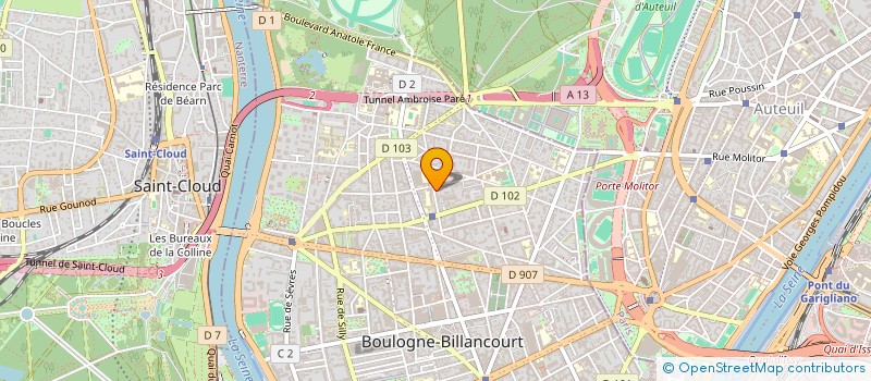 localisation de l'entreprise BH PATRIMOINE à BOULOGNE-BILLANCOURT