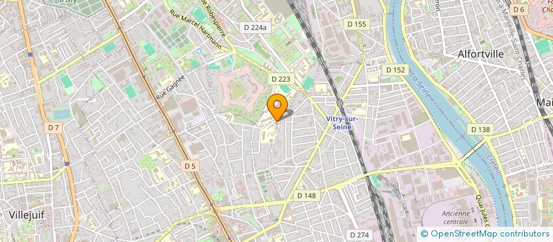 localisation de l'entreprise BH PLOMBERIE  VITRY-SUR-SEINE