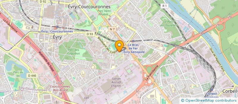 localisation de l'entreprise BH RECYCLING  EVRY-COURCOURONNES
