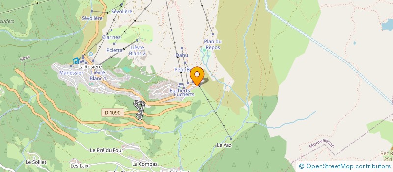 localisation de l'entreprise BH REGIE ET CIE à MONTVALEZAN