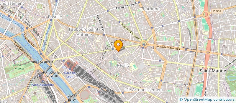 localisation de l'entreprise BH SERVICES  PARIS 12