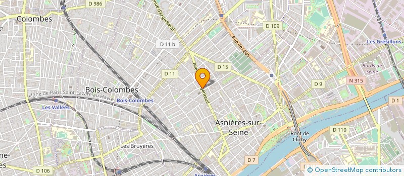 localisation de l'entreprise BH TRANS SERVICES à ASNIERES-SUR-SEINE