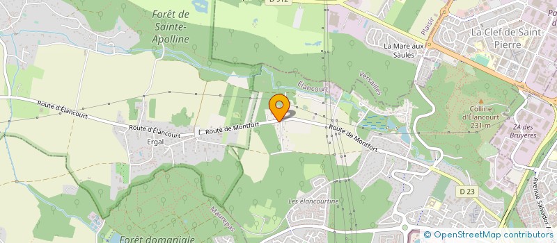 localisation de l'entreprise BH TRANSPORT à ELANCOURT