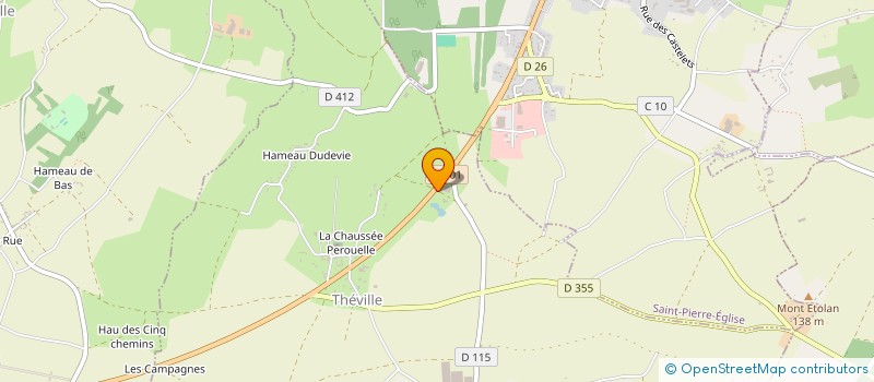 localisation de l'entreprise BH2L  THEVILLE