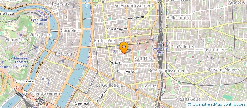 localisation de l'entreprise BH2M  LYON