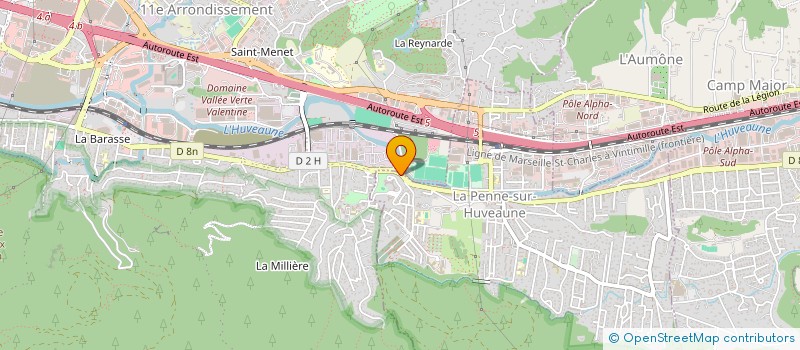 localisation de l'entreprise BHA BOUCHERIE  LA PENNE-SUR-HUVEAUNE