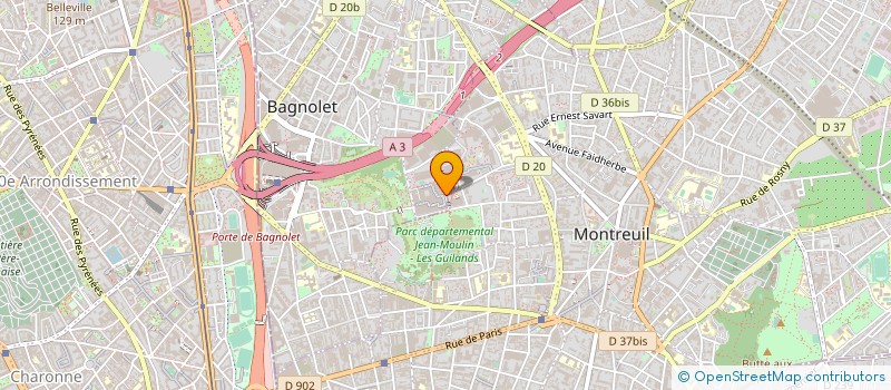 localisation de l'entreprise BHA TRAINING à BAGNOLET