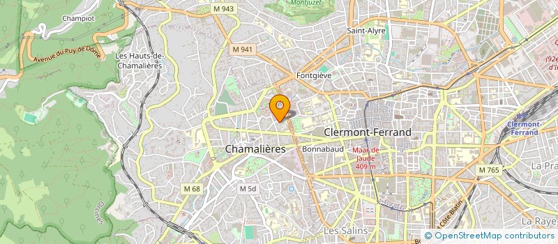 localisation de l'entreprise BHAF INVEST  CHAMALIERES