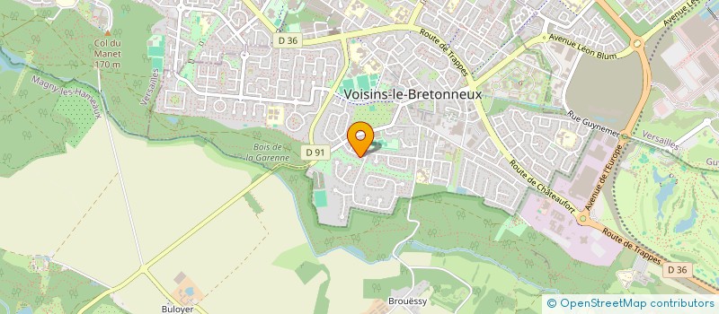 localisation de l'entreprise BHAGYA SARL  VOISINS-LE-BRETONNEUX