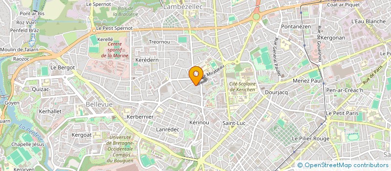 localisation de l'entreprise BHAKTI YOGA à BREST