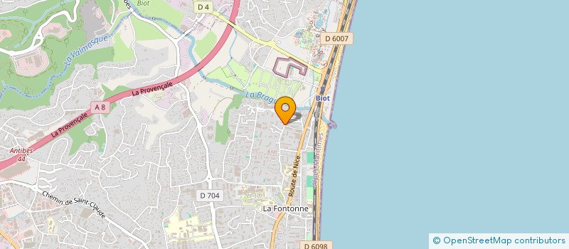 localisation de l'entreprise BHAMA à NICE