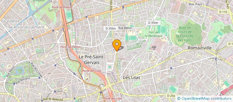 localisation de l'entreprise BHAR TAXI  PANTIN