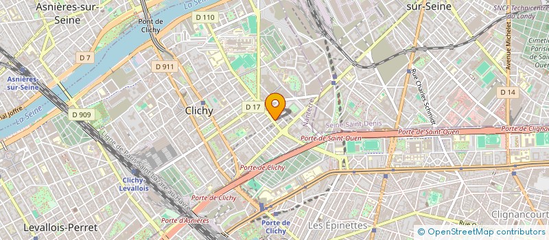 localisation de l'entreprise BHARTI CONSULTING SERVICES à CLICHY
