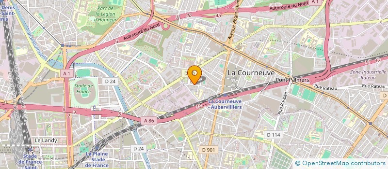 localisation de l'entreprise BHATHRA à LA COURNEUVE