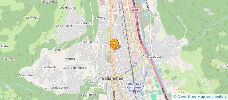 localisation de l'entreprise BHB à SALLANCHES