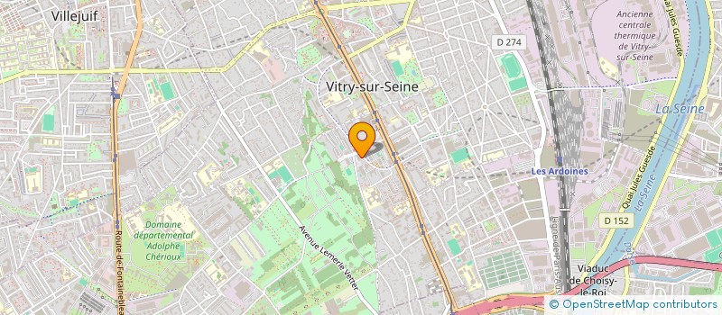 localisation de l'entreprise BHB  VITRY-SUR-SEINE