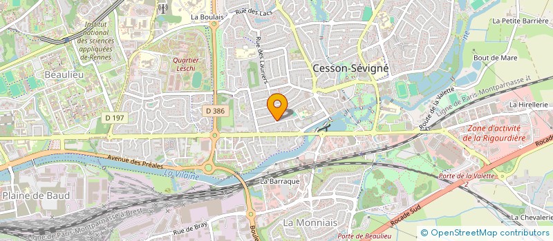 localisation de l'entreprise BHB  CESSON-SEVIGNE