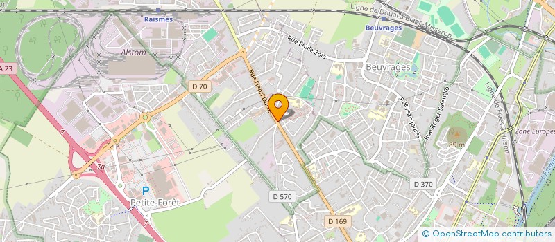 localisation de l'entreprise BHB  RAISMES