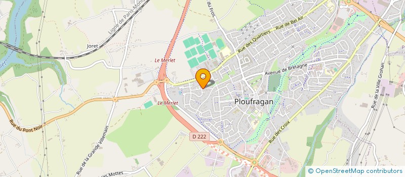 localisation de l'entreprise BHB  PLOUFRAGAN