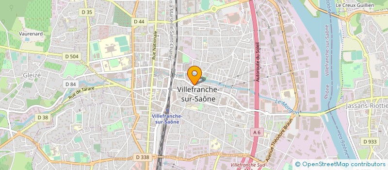 localisation de l'entreprise BHB AUTO à VILLEFRANCHE-SUR-SAONE