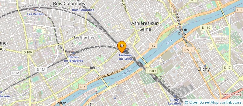 localisation de l'entreprise BHB COM à ASNIERES-SUR-SEINE