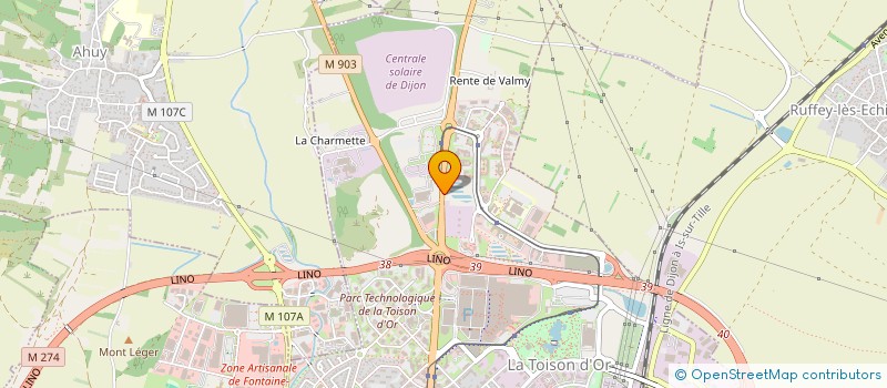 localisation de l'entreprise BHB TOISON  DIJON