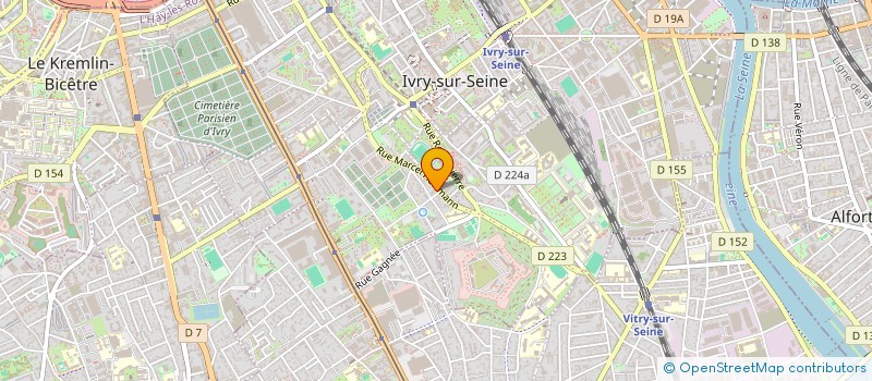 localisation de l'entreprise BHCAR SOLI  IVRY-SUR-SEINE