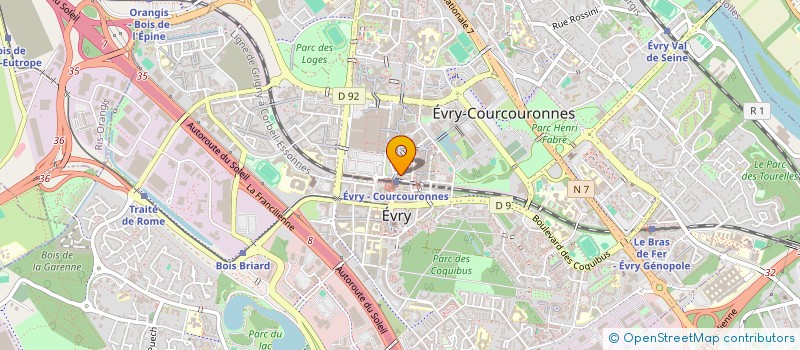 localisation de l'entreprise BHF CONSEIL  EVRY-COURCOURONNES