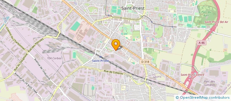 localisation de l'entreprise BHF ETANCHEITE  SAINT-PRIEST