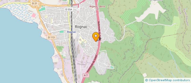 localisation de l'entreprise BHF IMMO  ROGNAC