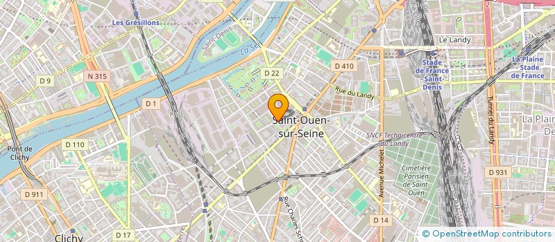 localisation de l'entreprise BHF INVEST à SAINT-OUEN-SUR-SEINE