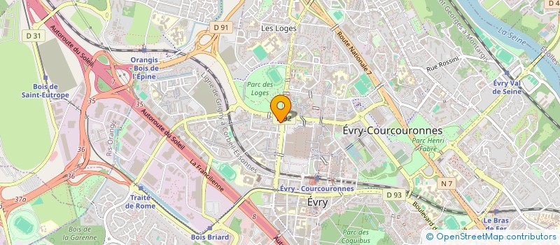 localisation de l'entreprise BHFI FFC à EVRY-COURCOURONNES