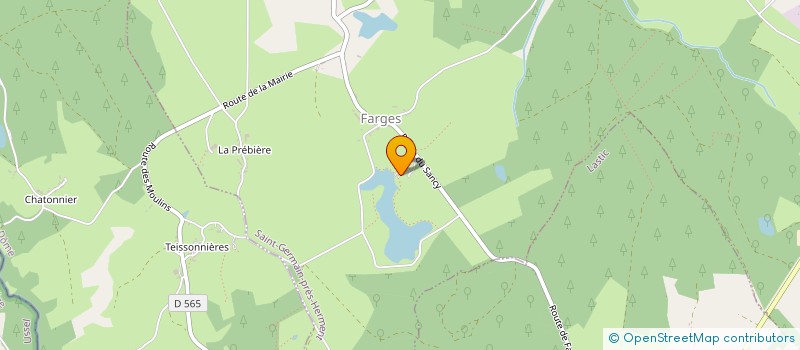 localisation de l'entreprise BHFM  SAINT-GERMAIN-PRES-HERMENT