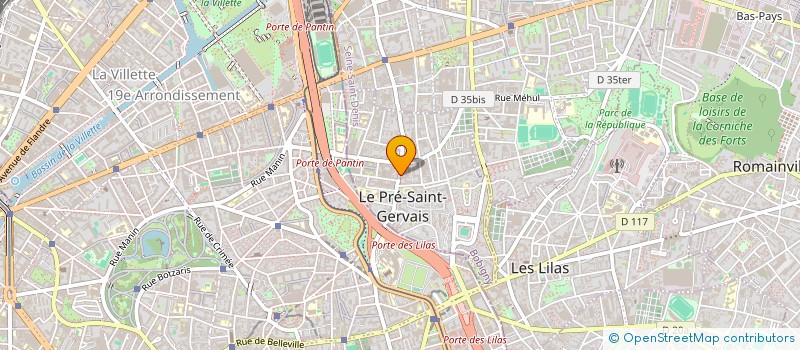 localisation de l'entreprise BHG 5 SERVICE à LE PRE-SAINT-GERVAIS