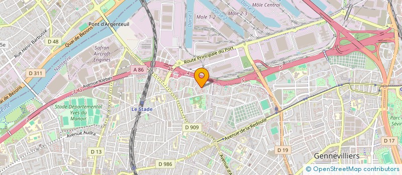 localisation de l'entreprise BHG BATIMENT à COLOMBES