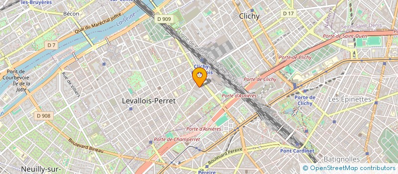 localisation de l'entreprise BHG GESTION à LEVALLOIS-PERRET