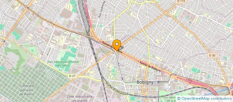 localisation de l'entreprise BHGI  BOBIGNY