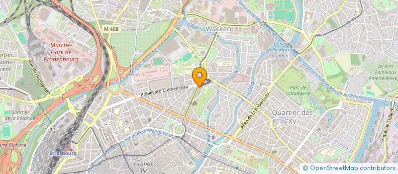 localisation de l'entreprise BHH 1 à STRASBOURG