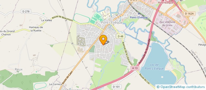 localisation de l'entreprise BHI  PONT L'EVEQUE