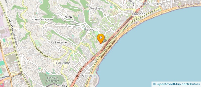 localisation de l'entreprise BHI LIVING à NICE