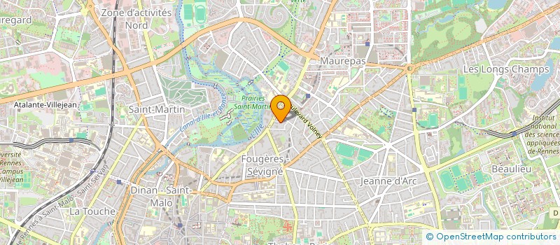 localisation de l'entreprise BHJ  RENNES