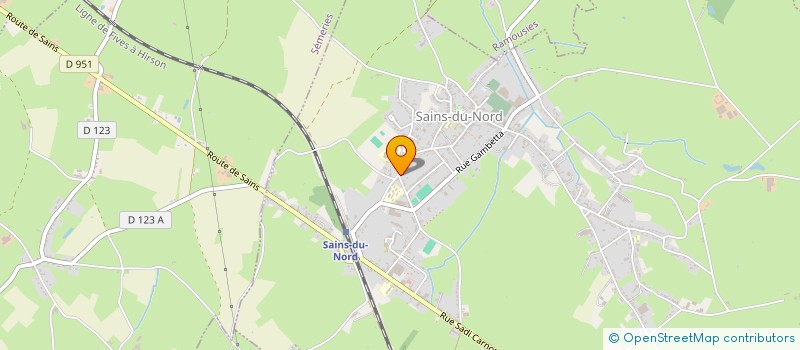 localisation de l'entreprise BHJJ  SAINS-DU-NORD