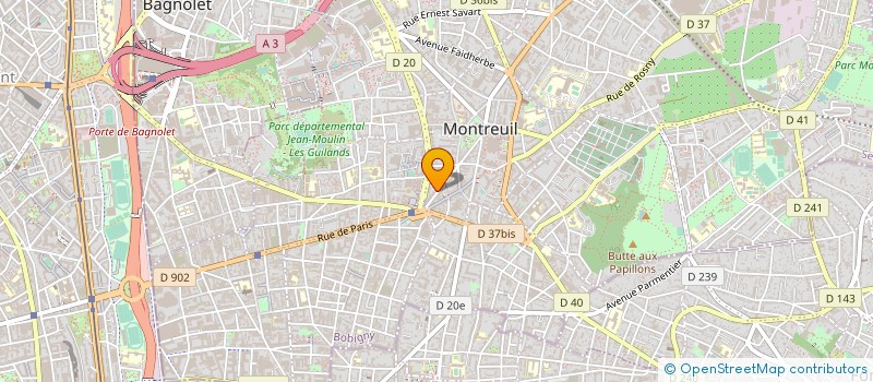 localisation de l'entreprise BHK ASSURANCES  MONTREUIL