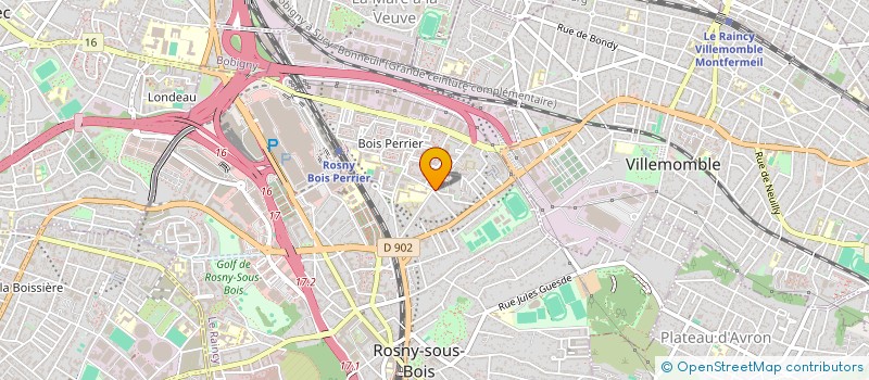 localisation de l'entreprise BHK LOGISTIQUE à ROSNY-SOUS-BOIS