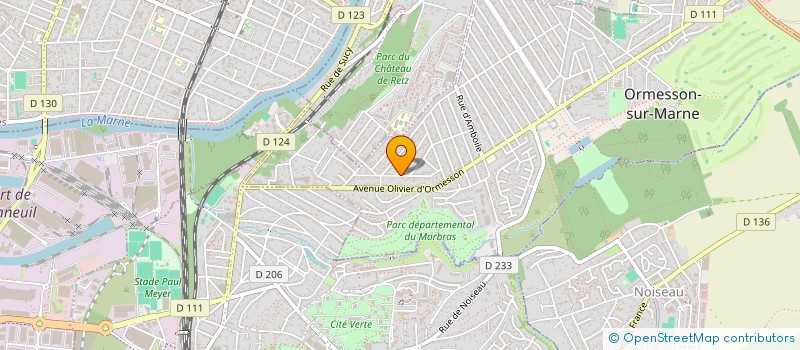 localisation de l'entreprise BHL à ORMESSON-SUR-MARNE