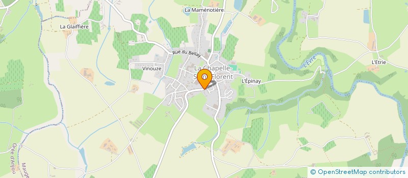 localisation de l'entreprise BHL PRODUCTION à MAUGES-SUR-LOIRE
