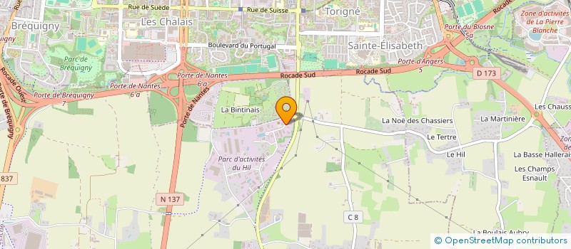 localisation de l'entreprise BHL TRAVAUX  NOYAL-CHATILLON-SUR-SEICHE