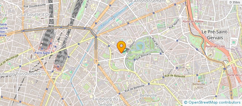 localisation de l'entreprise BHM 18  PARIS